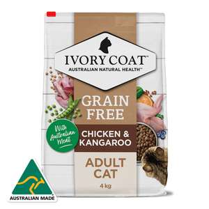 Ivory Coat 貓糧 貓乾糧推薦：Ivory Coat 貓糧 袋鼠肉雞肉室內成貓配方 4kg (新配方) (ICKC4K)