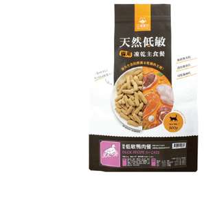 汪喵星球 貓糧 貓乾糧推薦：汪喵星球 凍乾 DogCatStar 貓糧 冷凍乾燥生食餐 低敏鴨肉餐 櫻桃鴨 500g (FR079) (條型)