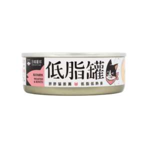 汪喵星球 貓罐頭 貓濕糧推薦：汪喵星球 貓罐頭 DogCatStar 貓咪低脂無膠主食罐 虱目魚鰹魚 80g (FM255)