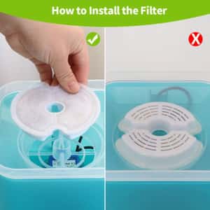 Billipets ⼩花寵物飲⽔器 濾芯 4片裝 (NS-17072F) (圖片4)