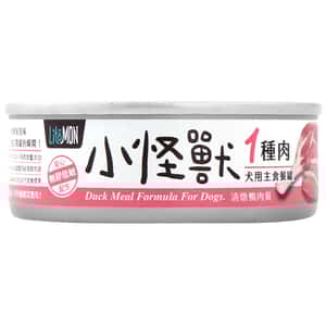 怪獸部落 狗罐頭 怪獸部落 1&2種肉狗主食罐 純鴨肉 82g (A019)