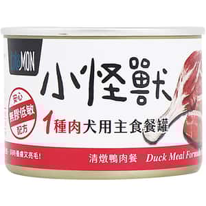怪獸部落 狗罐頭 怪獸部落 1&2種肉狗主食罐 純鴨肉 165g (A022)