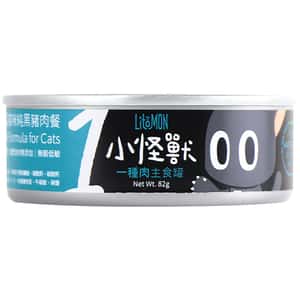 怪獸部落 貓罐頭 怪獸部落 1種肉貓主食罐 純豬肉 82g (A002)