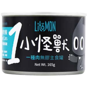 怪獸部落 貓罐頭 怪獸部落 1種肉貓主食罐 純豬肉 165g (A008)