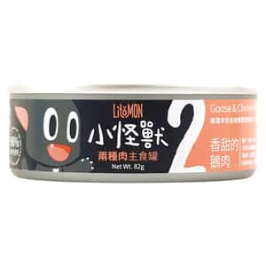 怪獸部落 貓罐頭 怪獸部落 2種肉貓主食罐 香甜鵝肉 82g (A003)