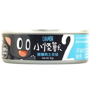 怪獸部落 貓罐頭 怪獸部落 2種肉貓主食罐 深海鯖魚 82g (A005)