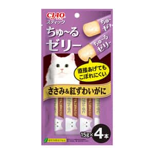 CIAO 貓零食 日本啫喱果凍棒 ささみ&紅ずわいがに 雞肉女王蟹味 60g (紫令) (4SC-85) (TSC-124) (圖片3)
