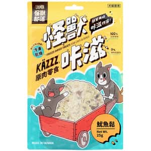 怪獸部落 怪獸部落 貓狗零食 KAZZZ卡滋零食 凍乾魷魚鬆 25g (D510)
