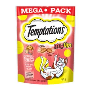 Temptations 貓零食 Temptations 三重奏貓零食 雞+三文魚及芝士口味 160g (10250098)