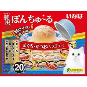 CIAO 貓零食 貓零食 CIAO 貓零食 日本豪華啫喱 金槍魚及鰹魚組合裝 35g 20個入 (TSC-116)