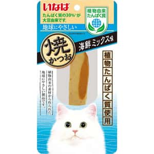 CIAO 貓零食 貓零食 CIAO 貓零食 日本燒鰹魚條 植物由來蛋白質 海觧雜錦味 25g (QSC-197)