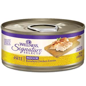 WELLNESS 貓罐頭 WELLNESS 貓罐頭 無穀物S.S.名廚精選系列 室內貓配方 鮮雞肉泥 5.3oz 150g (5087)