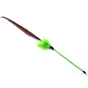 HelloDOG 玩具嚴選 長桿自嗨逗貓棒 山雞尾羽毛 (隨機) (圖片4)