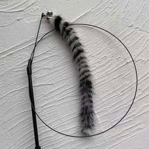 逗貓棒 貓玩具 HelloDOG 玩具嚴選 真空吸盤鋼絲逗貓棒 長尾狐狸毛絨