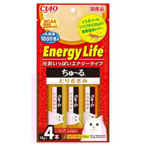 CIAO 貓零食 貓零食 CIAO 肉泥 貓零食 EnergyLife系列 雞肉味 14g 4本入 (SC-408)