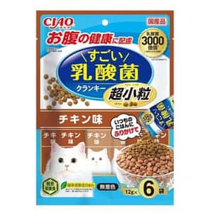 CIAO 貓糧 CIAO 貓糧 日本Crunky 3000億個乳酸菌 超小粒 雞肉味 12g 6袋入 (P-443)