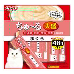 CIAO 貓零食 貓零食 CIAO 肉泥 貓零食 大盛 金槍魚味 48g 7本入 (TSC-191)