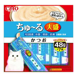 CIAO 貓零食 貓零食 CIAO 肉泥 貓零食 大盛 鰹魚味 48g 7本入 (TSC-192)