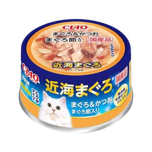 CIAO 貓罐頭 CIAO 貓罐頭 近海 金槍魚+鰹魚 80g (A-91)