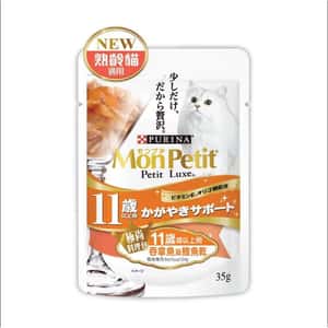 MonPetit 貓罐頭 MonPetit 貓濕糧 Luxe 極尚料理包系列 吞拿魚及鰹魚乾 (11歲或以上適用) 35g (12558852)