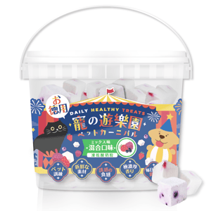 寵之遊樂園 PET CARNIVAL 狗零食推薦：寵之遊樂園 貓狗零食 凍乾酸奶粒 混合口味 罐裝 300g