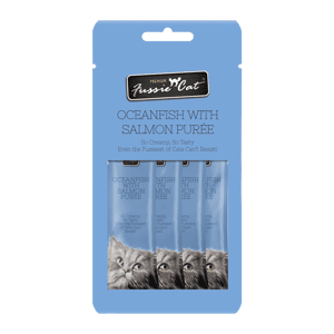 Fussie Cat 貓零食 Fussie Cat 貓零食 天然肉醬小食 三文魚+鮮味海魚醬 2oz (FUP-OS)