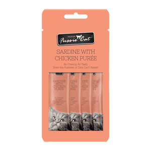 Fussie Cat 貓零食 Fussie Cat 貓零食 天然肉醬小食 沙甸魚+嫰滑雞⾁醬 2oz (FUP-SC)