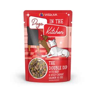WeRuVa 狗罐頭 WeRuVa DITK pouch The Double Dip with Beef & Wild Caught Salmon Au Jus 2.8oz (003172)