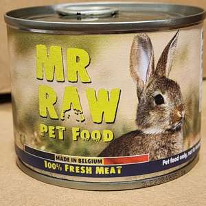 MR RAW 貓罐頭 貓濕糧推薦：MR RAW 純天然罐頭 兔肉配方 200g (貓狗共用) (R200g)