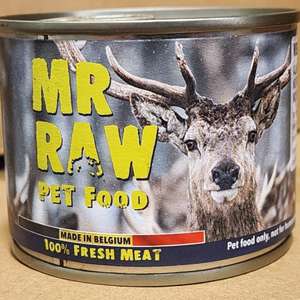 MR RAW 貓罐頭 貓濕糧推薦：MR RAW 純天然罐頭 鹿肉配方 200g (貓狗共用) (V200g)