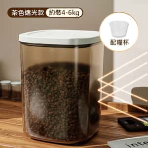 飲食用具 真空寵物糧桶 貓糧狗糧 防潮大容量 方桶 約4-6kg