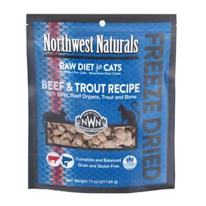 Northwest Naturals 貓糧 Northwest Naturals 無穀物凍乾脫水貓糧 牛肉+鱒魚 11oz 311g (NWFFD11BFTR)