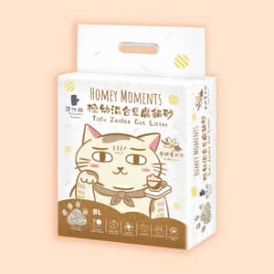 豆腐貓砂 Homey Moments 雲呢拿奶泡活性碳極幼混合 豆腐貓砂 8L (TAHMNW08004VZ)