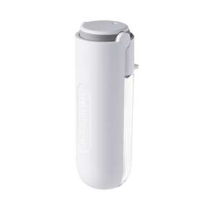 寵物用品-沒有品牌 狗狗日常用品推薦：小紅栗 特長水槽便攜式狗狗飲水水樽 白色