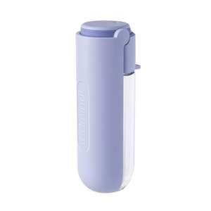 寵物用品-沒有品牌 狗狗日常用品推薦：小紅栗 特長水槽便攜式狗狗飲水水樽 紫色