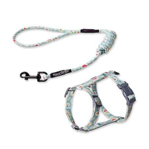 貓頸帶 貓頸圈 TOUCHCAT 貓咪⽇系胸背帶套裝 (顔色隨機) (TCCO0027)