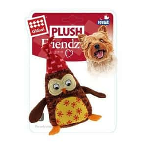 GIGWI 狗玩具 GiGwi Plush Friendz中小型犬系列 玩偶貓頭鷹 (6232)