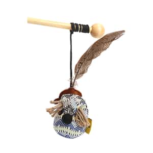 PETSVILLE 貓玩具推薦：PETSVILLE 長羽毛磁鐵老鼠貓薄荷逗貓棒 (P2020107A)