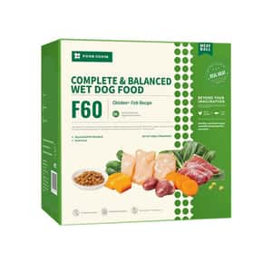 FOOD CHAIN 狗罐頭 FOOD CHAIN F60成⽝全營養低溫鮮煮主⻝糧 雞⾁+吞拿⿂ 100g 6包裝 (fc90610) 