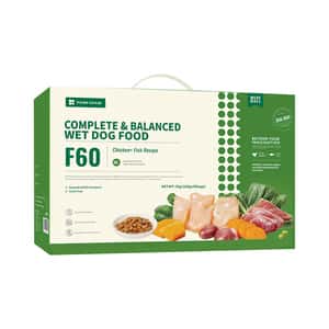 FOOD CHAIN 狗罐頭 FOOD CHAIN F60成⽝全營養低溫鮮煮主⻝糧 雞⾁+吞拿⿂ 100g 30包裝 (fc90351) 