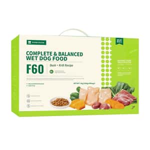 FOOD CHAIN 狗罐頭 FOOD CHAIN F60成⽝全營養低溫鮮煮主⻝糧 鴨⾁+磷蝦 100g 30包裝 (fc90375) 