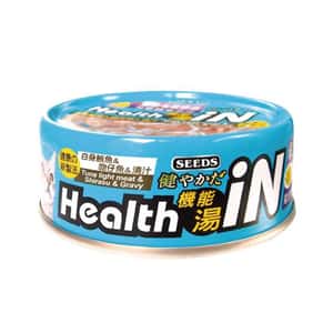 SEEDS 貓罐頭 SEEDS 貓罐頭 Health iN機能鮪⿂湯罐 ⽩身鮪⿂+吻仔⿂+菊苣醣素 80g (hi04)