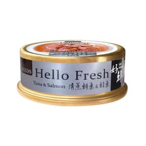 SEEDS 貓罐頭 SEEDS 貓罐頭 Hello Fresh好鮮燉湯 清蒸鲔⿂+鮭魚 50g (hf02)