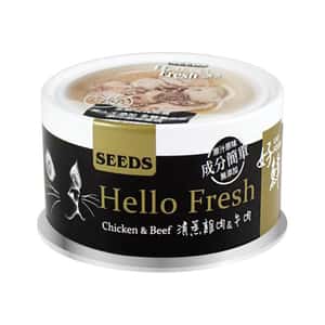 SEEDS 貓罐頭 SEEDS 貓罐頭 Hello Fresh好鮮燉湯 清蒸牛肉+雞肉 80g (hfb04) 