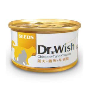 SEEDS 貓罐頭 SEEDS 貓罐頭 Dr Wish營養慕絲 雞⾁+鮪⿂+⽜⿈酸 85g (dw01s)