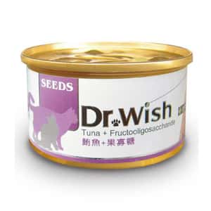 SEEDS 貓罐頭 SEEDS 貓罐頭 Dr Wish營養慕絲 鮪⿂+果寡糖 85g (dw04s)