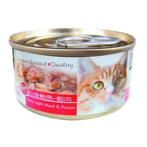 SEEDS 貓罐頭 SEEDS 貓罐頭 Tuna全天然貓罐 ⽩身鮪⿂+蝦⾁ 70g (tn01) 