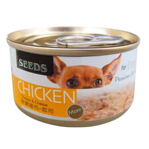 SEEDS 狗罐頭 SEEDS 狗罐頭 Chicken全天然雞⾁罐 鮮嫩雞⾁+芝⼠ 70g (ck04) 
