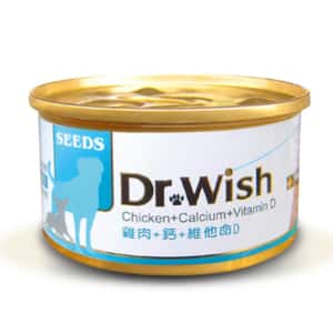 SEEDS 狗罐頭 SEEDS 狗罐頭 Dr Wish營養慕絲 雞⾁+鈣+維他命D 85g (dw05s)