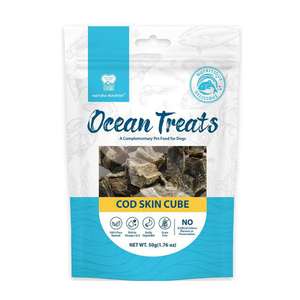 Natura Nourish 狗零食推薦：NATURA NOURISH Ocean Treats 深海鱈⿂⽪雞⾁塊 50g (DT91480)